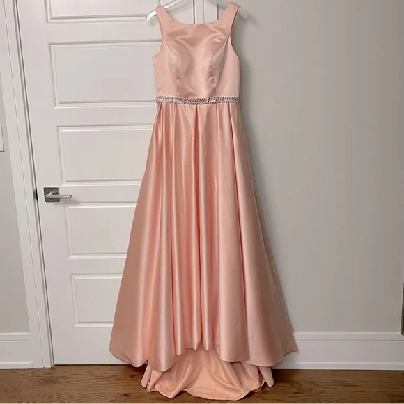 pink prom dress size 14 Rachel Allan 70750 Dress Deep Blush / 0